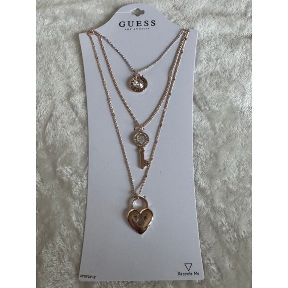 Brand New Guess Necklace set (3pcs) in one necklace - Picture 1 of 4